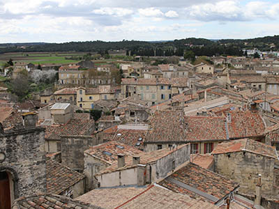 Vue imprenable sur Sommières depuis son château