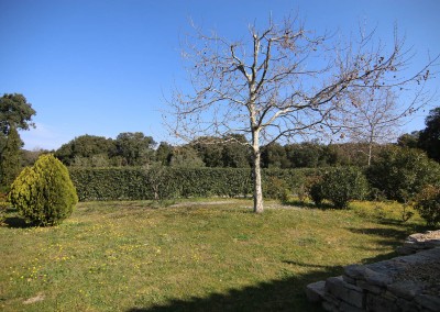 Jardin privatif du gîte "Le Vignoble" du Mas de la Rivoire